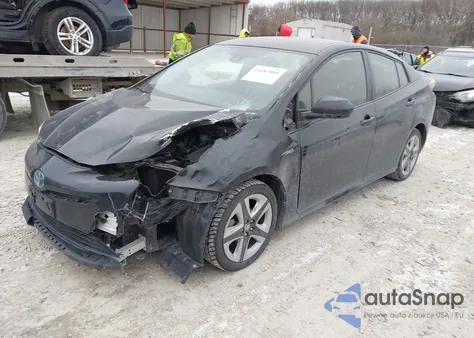 2018 Toyota Prius Three Touring from USA, damaged, VIN JTDKARFU5J3545616